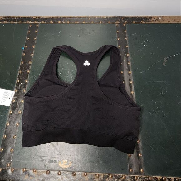 TEK GEAR Workout Bra Women's Sz Medium Black Low Impact Sports Bra Racerback NWT - Picture 5 of 5